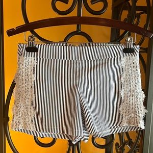 JUDITH MARCH Seersucker Shorts